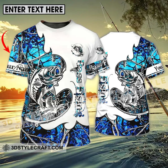 Unisex Shirt - Custom Name Fisher Shirt, Fishing Bass style option 1