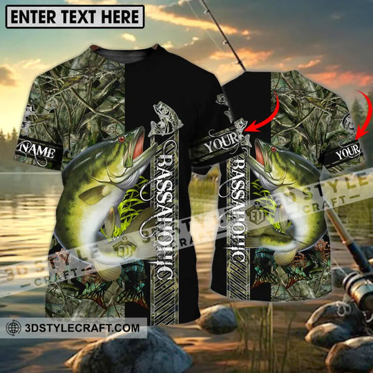 Unisex Shirt - Custom Name Fishing Shirt Bassa style option 1