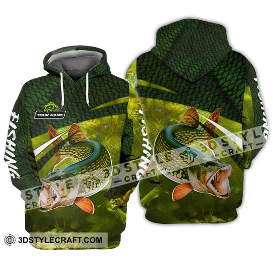 Unisex Shirt - Custom Name Fishing Green Shirt style option 4