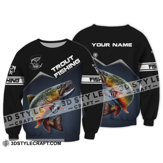 Unisex Shirt - Custom Name Fishing Shirt Trout Fishing style option 4