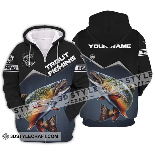 Unisex Shirt - Custom Name Fishing Shirt Trout Fishing style option 2