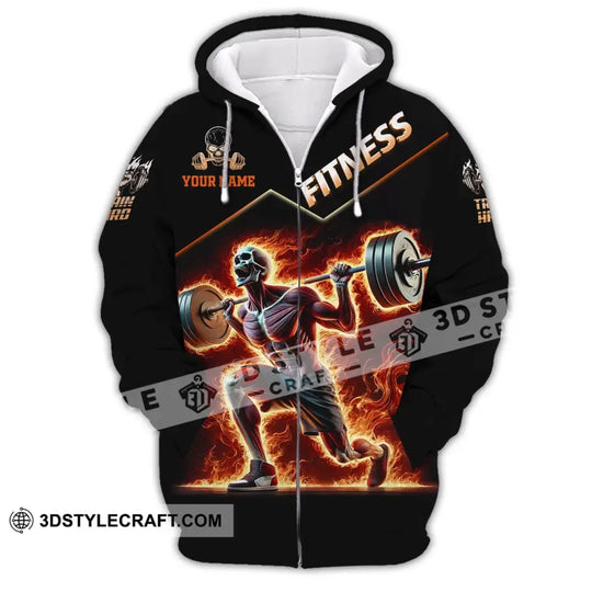 Unisex Shirt, Custom Name Fitness Shirt, Gym Lover Gift style option 3