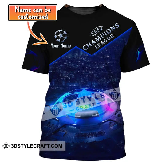 Unisex Shirt, Custom Name Football T-Shirt, UEFA Shirt, Gift for Football Lover style option 1