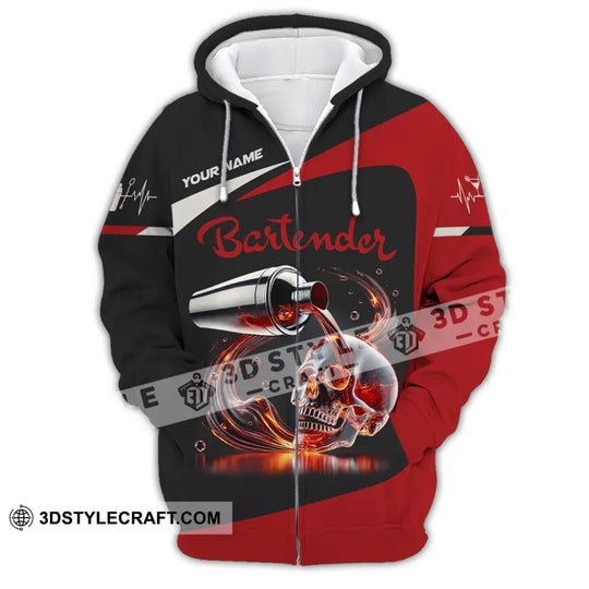 Unisex Shirt, Custom Name Shirt for Bartender, Bartender T-Shirt Hoodie Long Sleeve Shirt style option 3