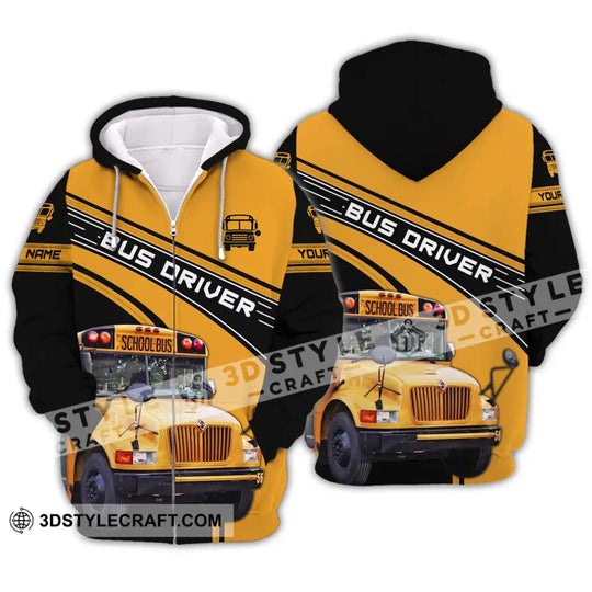 Unisex Shirt - Custom Name Shirt For Bus Driver style option 2