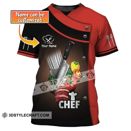 Unisex Shirt, Custom Name Shirt for Chef, Shirt for Chefs, Chef Apparel, Chef T-shirt style option 1