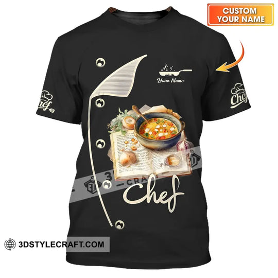 Unisex Shirt - Custom Name Shirt For Chef - Cooking Recipe style option 1