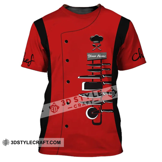 Unisex Shirt - Custom Name Shirt For Chef - Knife Collection style option 2