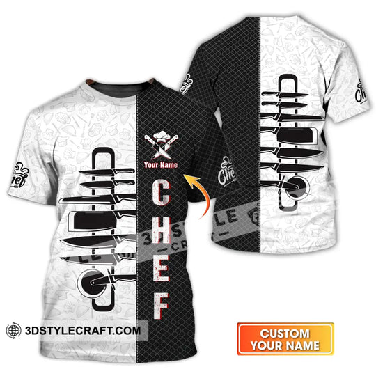 Unisex Shirt - Custom Name Shirt For Chef style option 1
