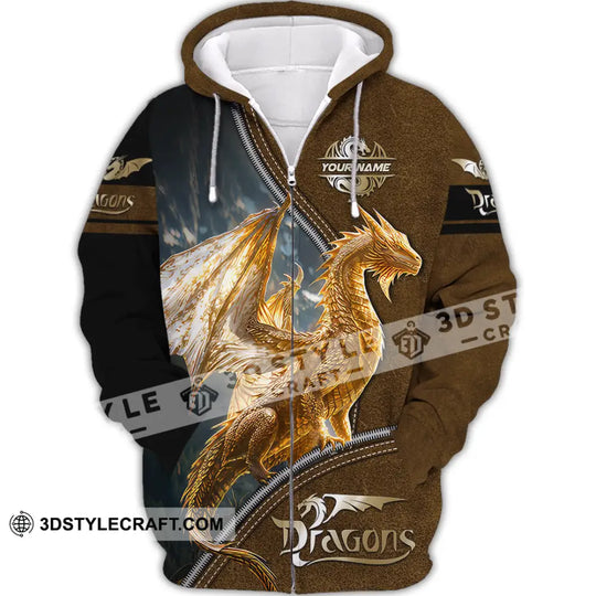 Unisex Shirt, Custom Name Shirt for Dragon Lover, Dragon T-Shirt Hoodie Long Sleeve Shirt style option 3