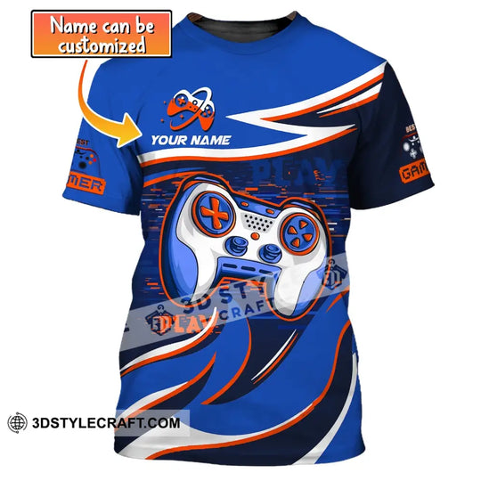 Unisex Shirt, Custom Name Shirt for Game Lover, Best Gamer, Gift for Gamers style option 1