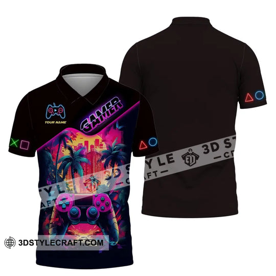 Unisex Shirt, Custom Name Shirt for Gamers, Gamer T-shirt, Gift for Game Lover style option 4