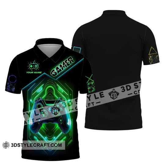 Unisex Shirt, Custom Name Shirt for Gamers, Gamer T-shirt, Gift for Game Lover style option 2