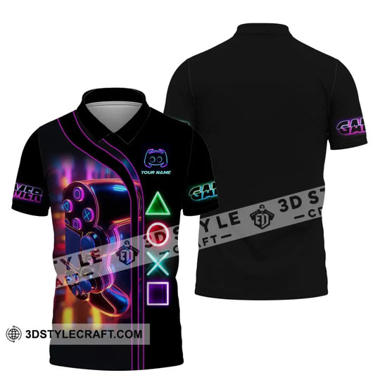 Unisex Shirt, Custom Name Shirt for Gamers, Gamer T-shirt, Gift for Game Lover style option 4