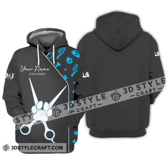 Unisex Shirt - Custom Name Shirt - Shirt For Groomer Paw style option 3