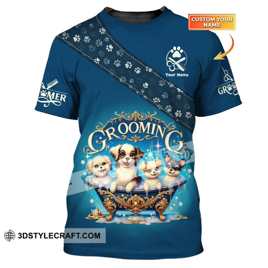 Unisex Shirt, Custom Name Shirt for Pet Groomer, Pet Grooming T-Shirt, Pet Groomer Shop Shirt, Gift for Pet Groomers style option 1