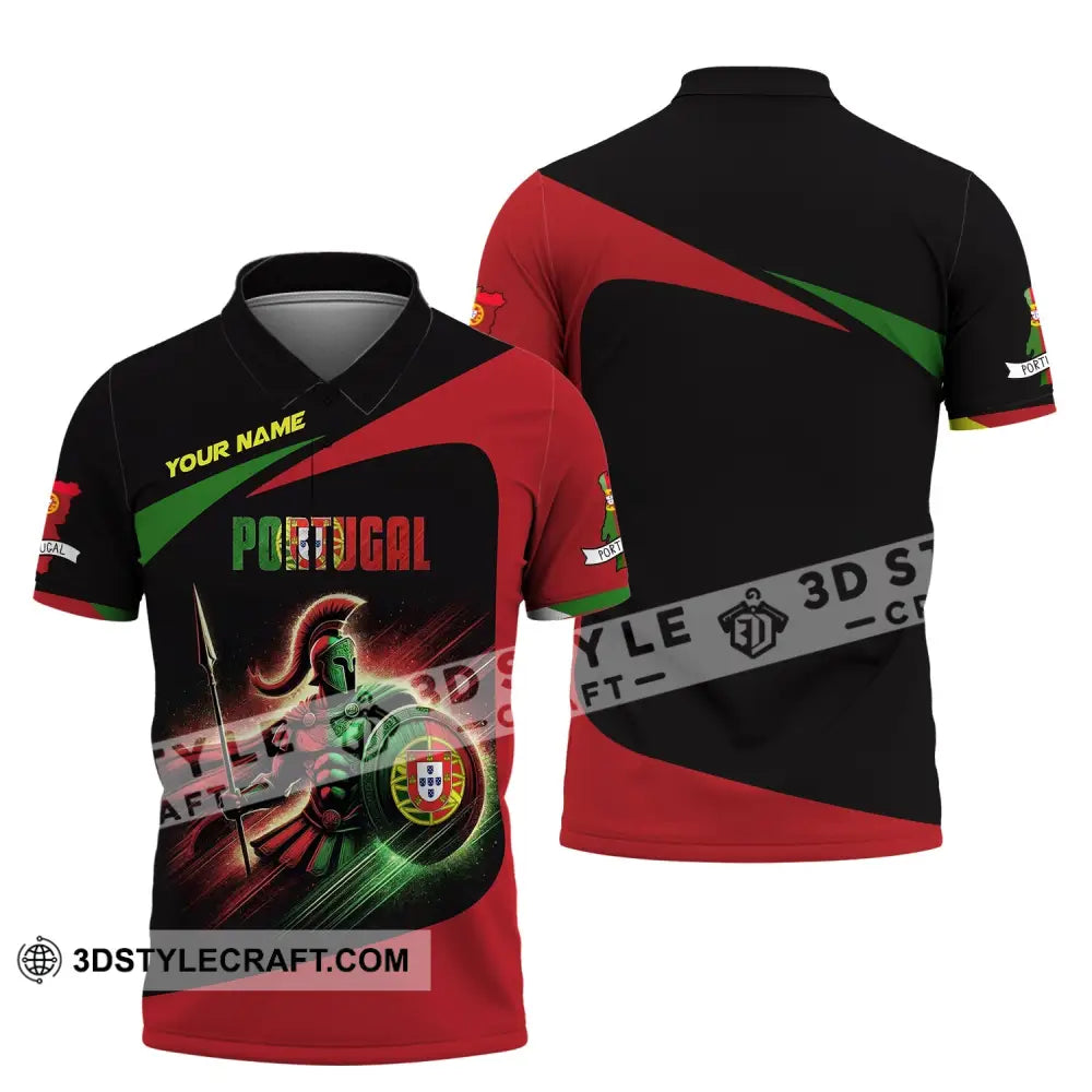 Unisex Shirt Custom Name For Portugal Lover T-Shirt Hoodie Long Sleeve Polo / S T-Shirt