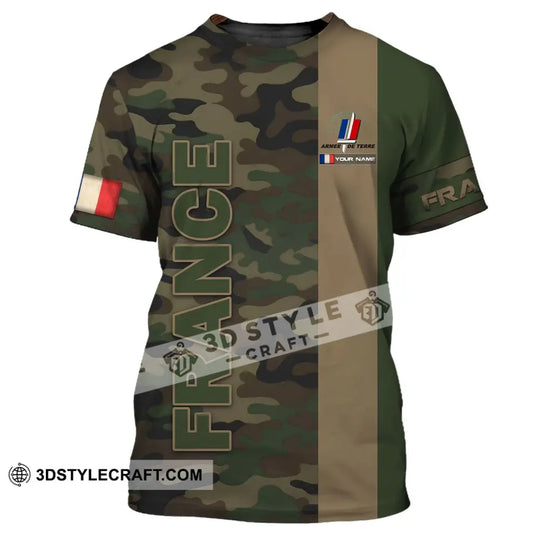 Unisex Shirt - Custom Name Shirt - France Armee De Terre Name Shirt style option 2