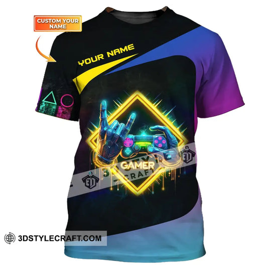 Unisex Shirt, Custom Name Gamer Shirt, Gamer Hoodie, Gift for Game Lover style option 1