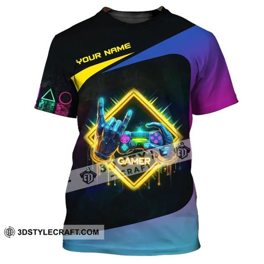 Unisex Shirt, Custom Name Gamer Shirt, Gamer Hoodie, Gift for Game Lover style option 2