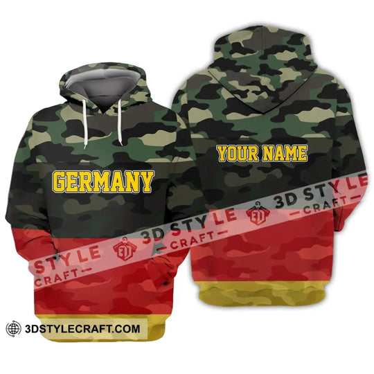 Unisex Shirt - Custom Name Shirt - Germany All Over 3D Name Shirt style option 3