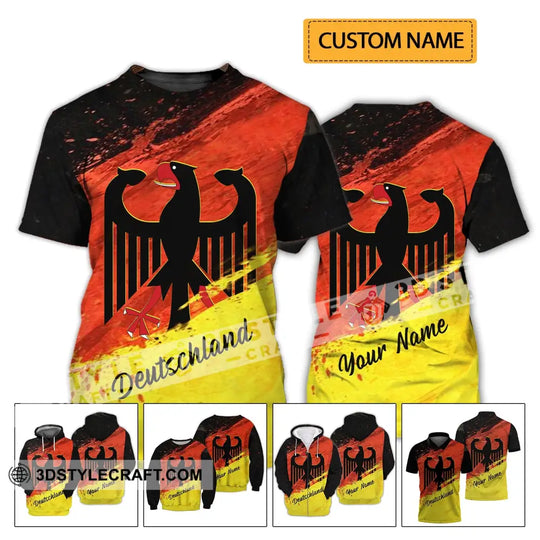 Unisex Shirt - Custom Name Shirt - Germany Bundesrepublik Deutschland Shirt style option 2