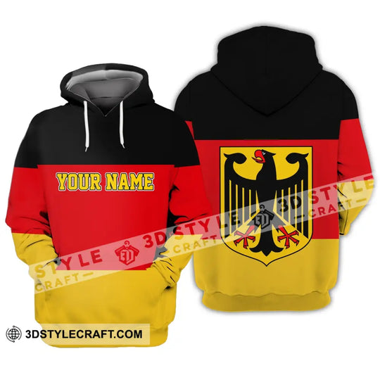 Unisex Shirt - Custom Name Shirt - Germany Flag Warrior Style Shirt style option 3
