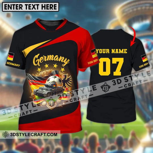 Unisex Shirt, Custom Name Germany Football Shirt, Germany Football Polo Long Sleeve, Soccer Lover Shirt style option 1