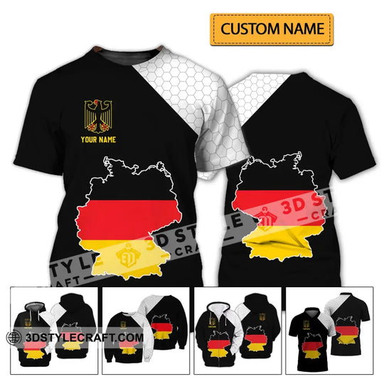 Unisex Shirt - Custom Name Shirt - Germany Map Version Shirt style option 2