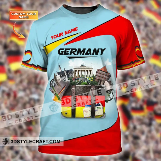 Unisex Shirt, Custom Name Germany T-Shirt, German Shirt, German Love Gift style option 2
