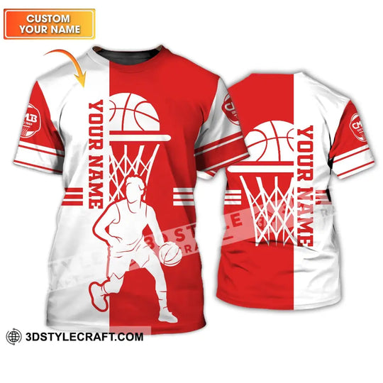 Unisex Shirt - Custom Name Shirt - Gift For Basketball Player, Custom Name Basketball Star Shirt style option 1