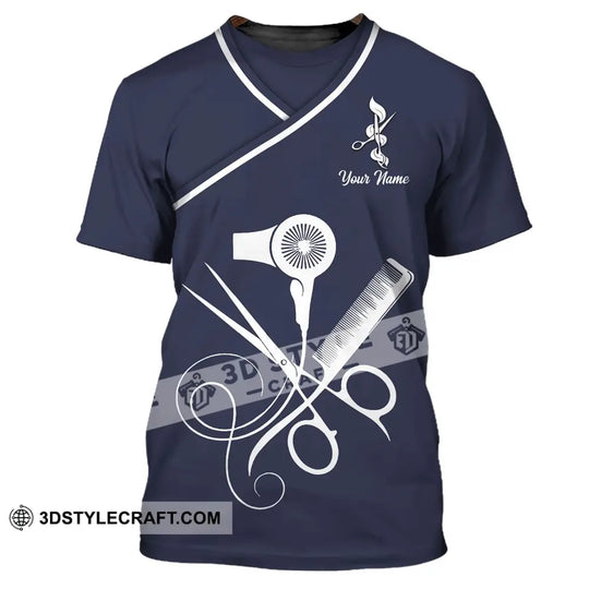 Unisex Shirt - Custom Name Shirt - Gift For Hairdresser Lover, Custom Name Hairdresser Shirt style option 2