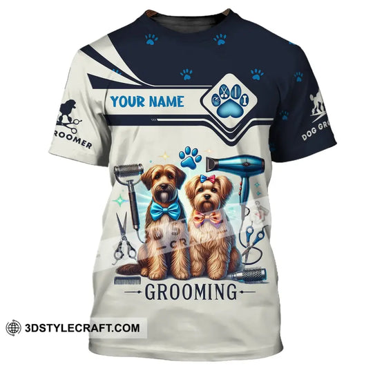 Unisex Shirt, Custom Name Groomer Shirt, Groomer T-Shirt Hoodie Long Sleeve Shirt style option 2
