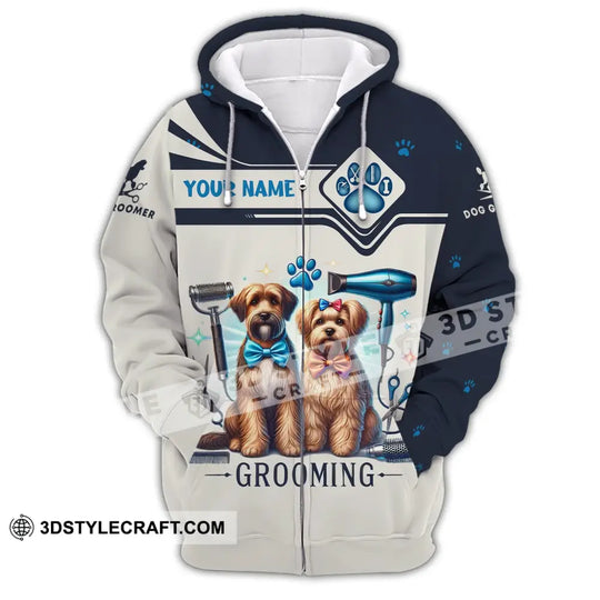 Unisex Shirt, Custom Name Groomer Shirt, Groomer T-Shirt Hoodie Long Sleeve Shirt style option 3