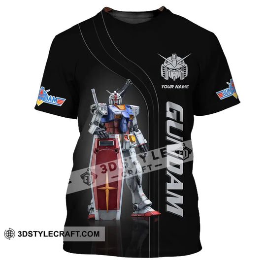Unisex Shirt, Custom Name Gundam T-Shirt, Gundam Hoodie Long Sleeve Shirt, Gundam Lover Gift style option 2