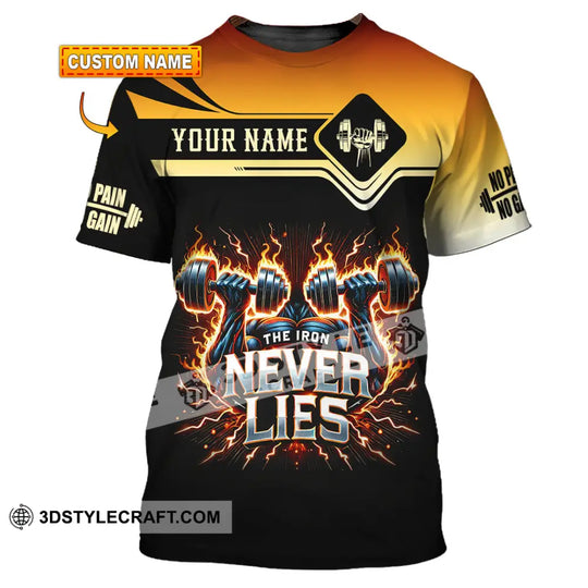 Unisex Shirt, Custom Name Gym Shirt, Work Out Long Sleeve, Weight Lifting Shirt style option 1