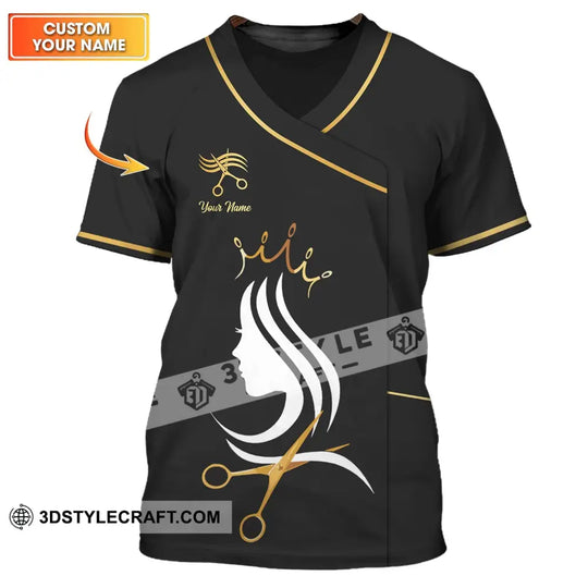 Unisex Shirt - Custom Name Shirt - Hairdresser For Queen style option 1