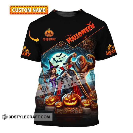 Unisex Shirt - Custom Name Shirt Halloween Spooky style option 1