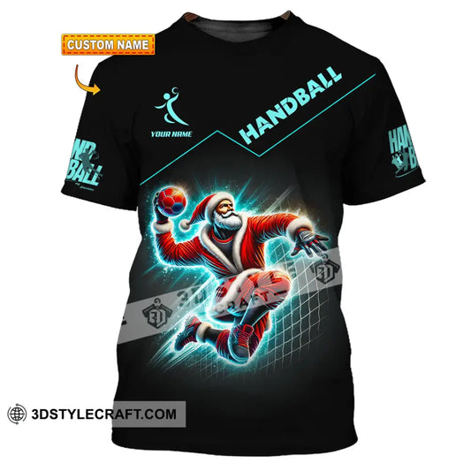 Unisex Shirt Custom Name Handball Christmas Gift T-Shirt