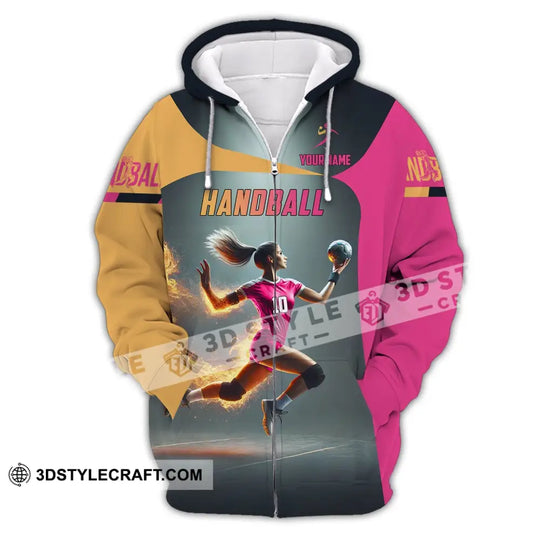 Unisex Shirt - Custom Name Shirt Handball style option 3