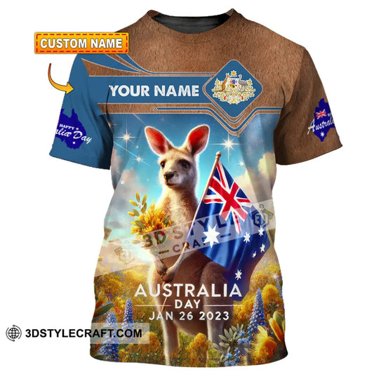 Unisex Shirt, Custom Name Happy Australia Day Shirt, Australia Lover Gift style option 1