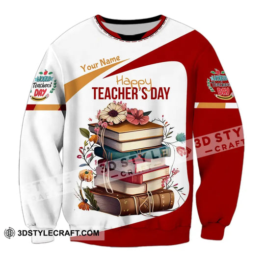 Unisex Shirt - Custom Name Shirt Happy Teacher's Day style option 4