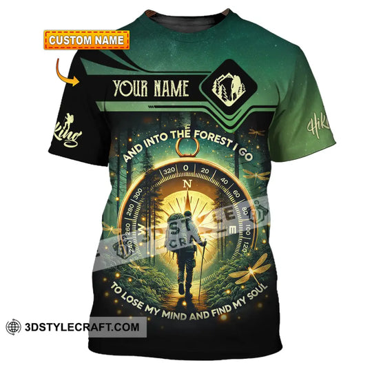 Unisex Shirt, Custom Name Hiking Shirt, Hiking Lover Gift style option 1