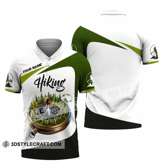 Unisex Shirt, Custom Name Hiking Shirt, Hiking Polo Long Sleeve Shirt style option 4