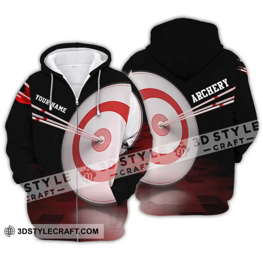 Unisex Shirt - Custom Name Hit The Target Archery Shirt style option 2