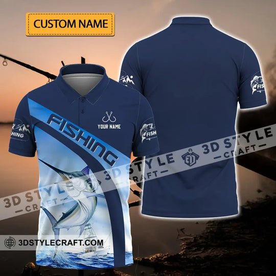 Unisex Shirt - Custom Name Hook Fishing Shirt style option 1
