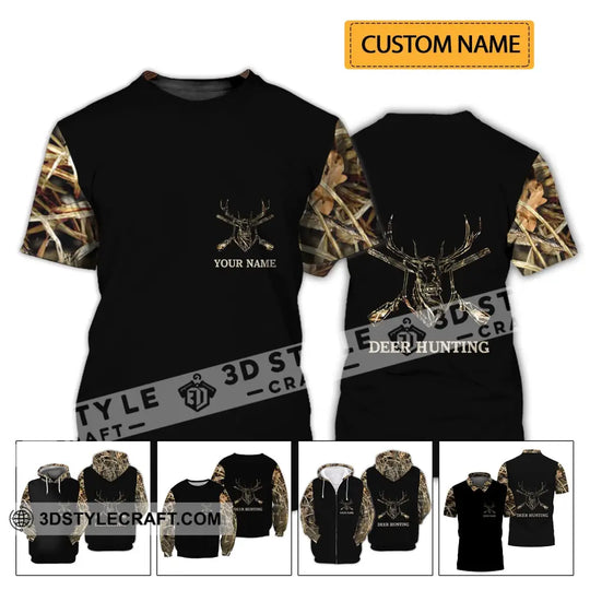 Unisex Shirt - Custom Name Shirt - Hunting Shirt, Hunting Name - Deer Hunting Full Printing style option 2