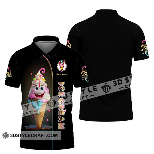 Unisex Shirt, Custom Name Ice Cream Shirt, Ice Cream Lover Gift style option 4