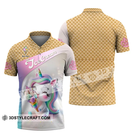 Unisex Shirt, Custom Name Ice Cream Shirt, Ice Cream Lover T-Shirt style option 4