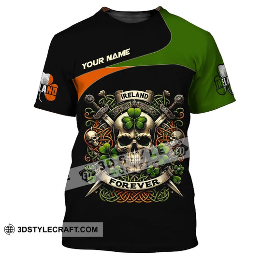 Unisex Shirt, Custom Name Ireland T-Shirt, Ireland Forever, Gift for Irish style option 2